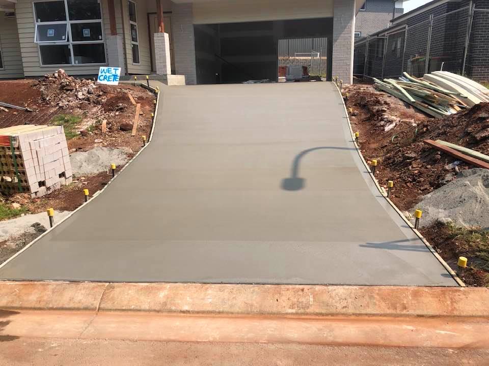 Down Slope Concrete Driveway — Concreters in Port Macquarie, NSW