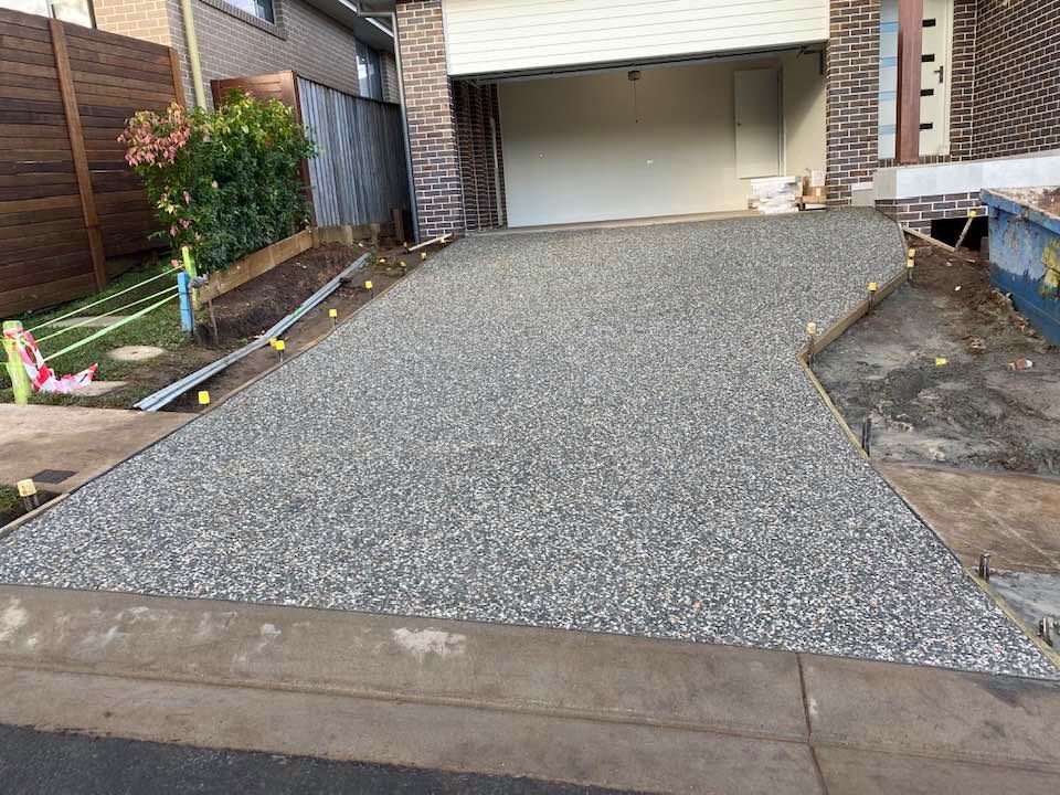 Exposed Aggregate Driveway — Concreters in Port Macquarie, NSW