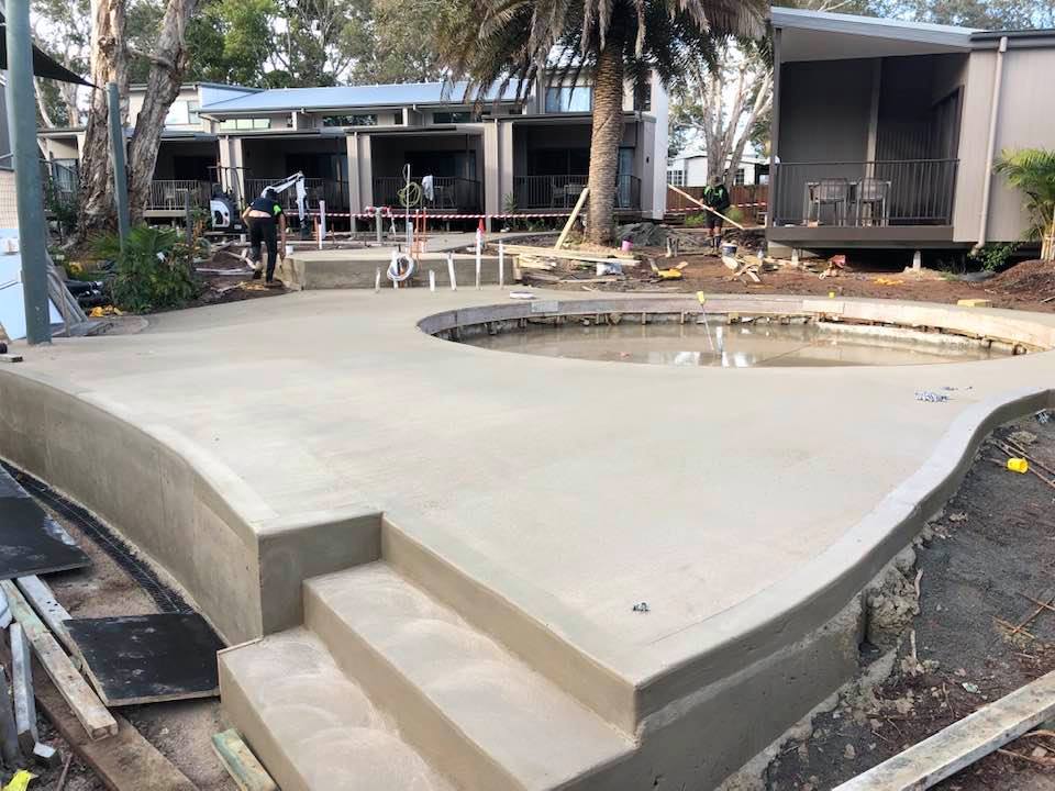Concrete Swimming Pool — Concreters in Port Macquarie, NSW