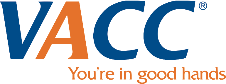 A logo for vacc that says you 're in good hands