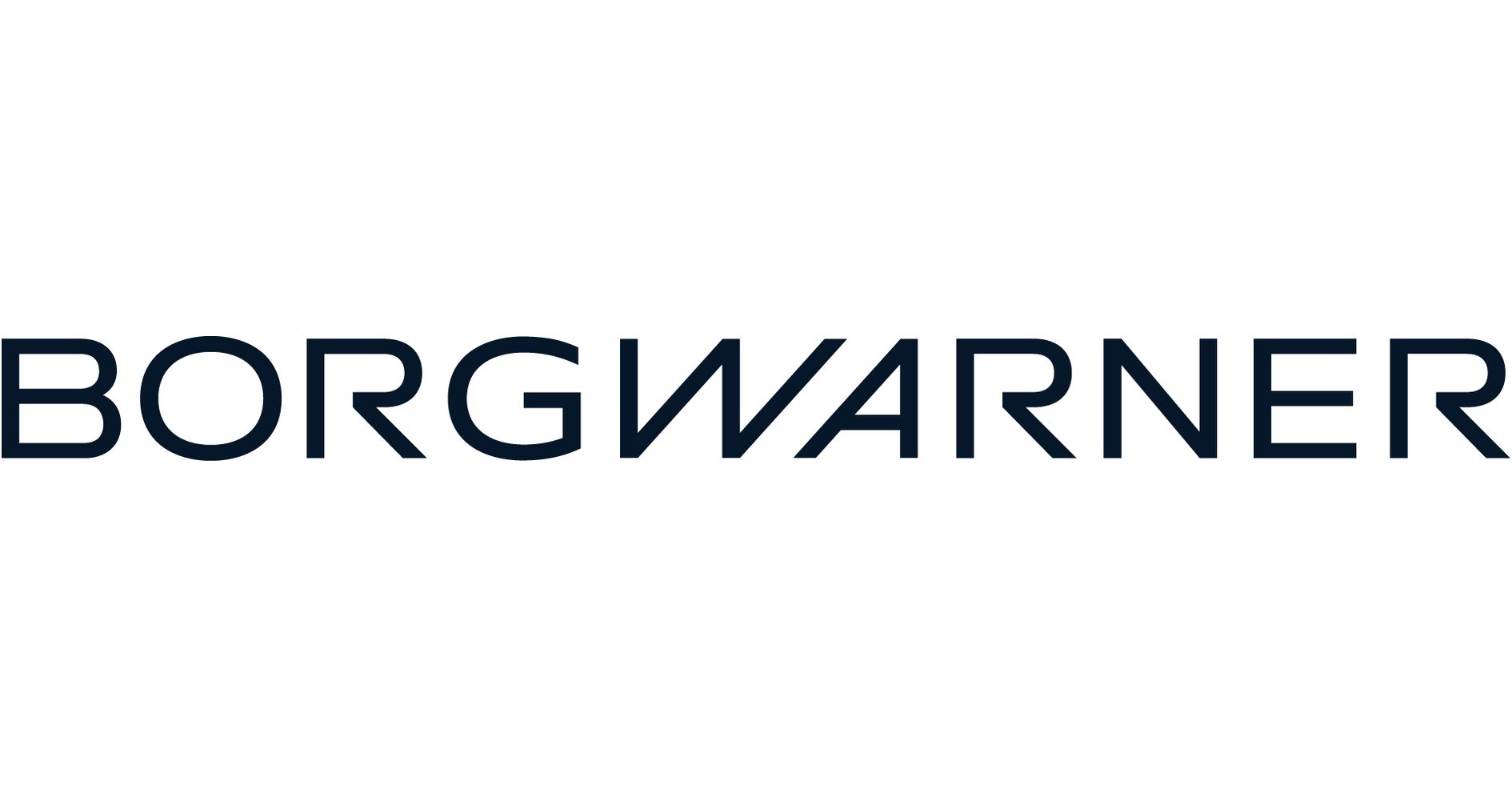 A black and white logo for borgwarner on a white background.