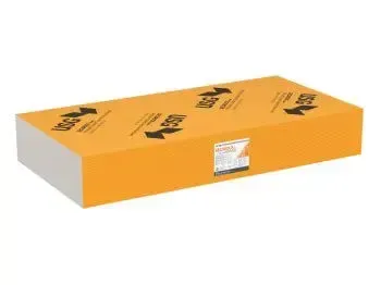 A box of foam insulation is sitting on a table.