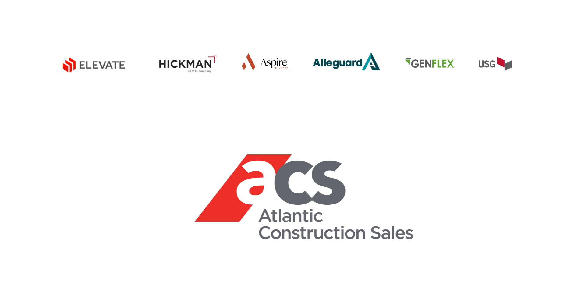 The acs atlantic construction sales logo is on a white background.