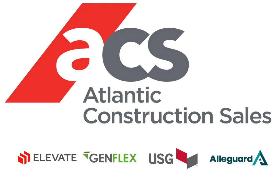 Acs atlantic construction sales logo on a white background