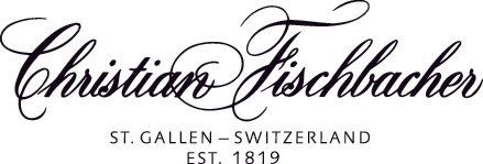 Ein schwarz-weißes Logo für Christian Fischbacher St. Gallen Schweiz