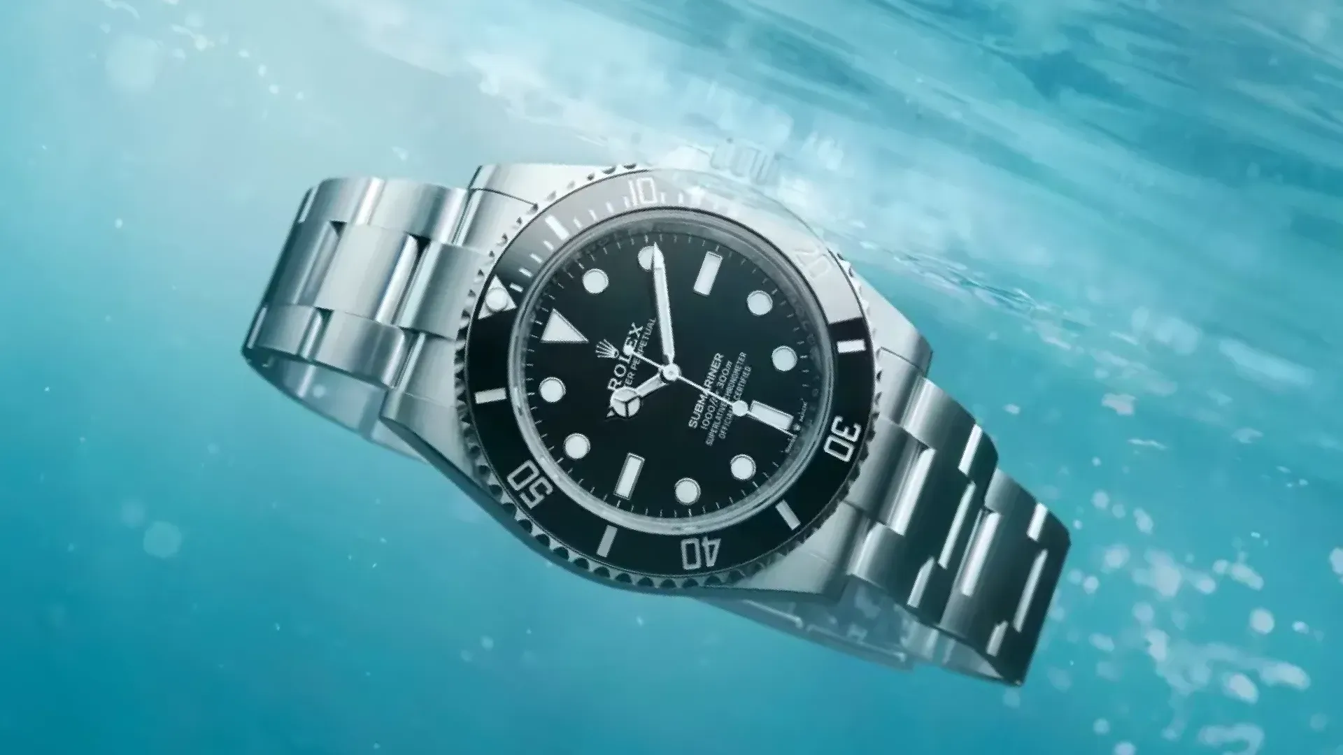 A citizen watch with a black face and silver band