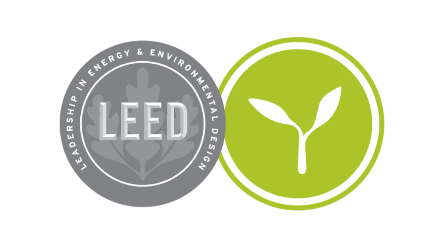 LEED certification logo representing Leadership in Energy and Environmental Design, a global green building standard developed by the U.S. Green Building Council.