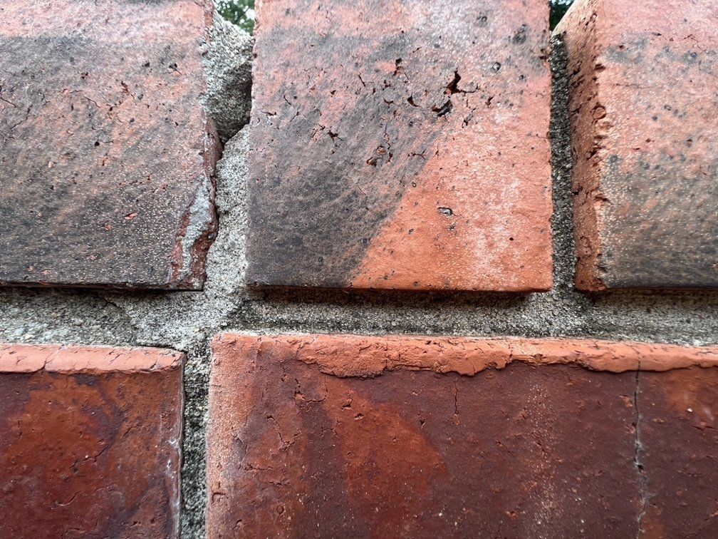 Exposed Crumbling Mortar