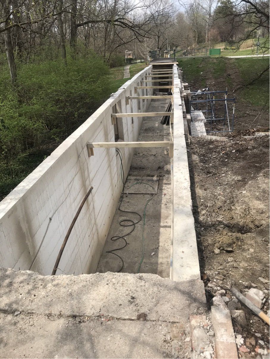 tunnel roof removed at Indiana School for the blind