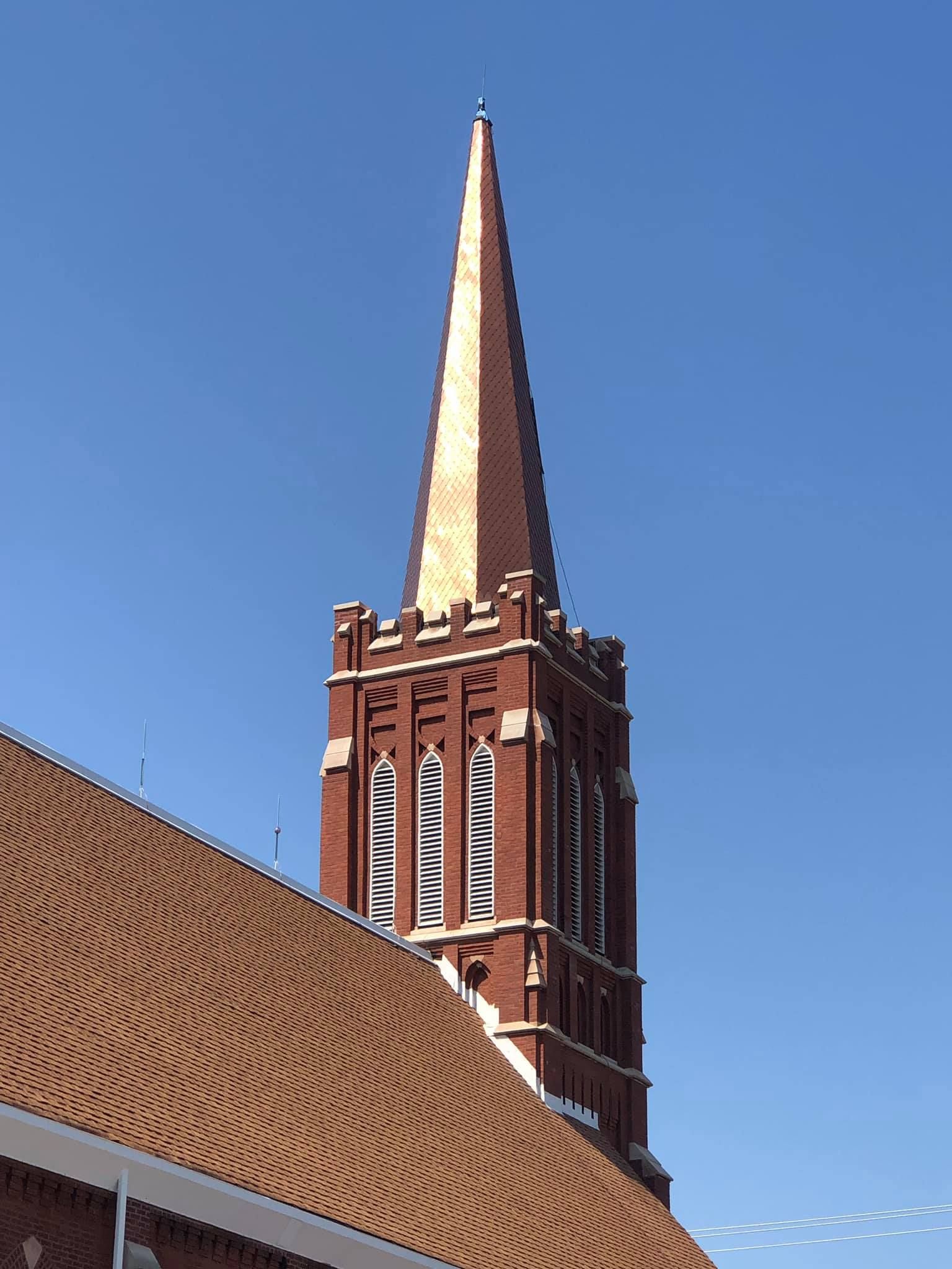 St. Joseph steeple after renovation