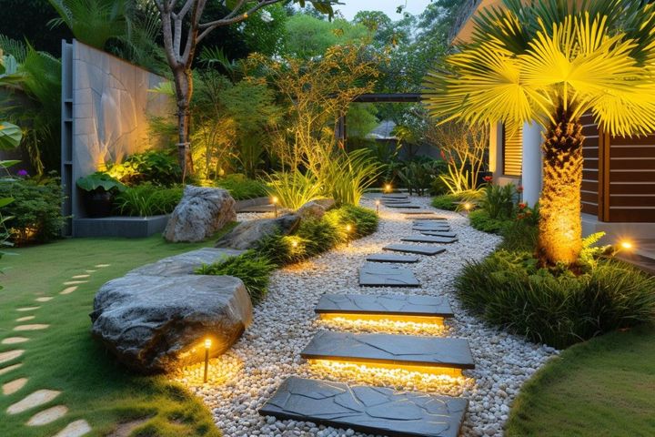 An image of hardscaping services in Brookline, MA