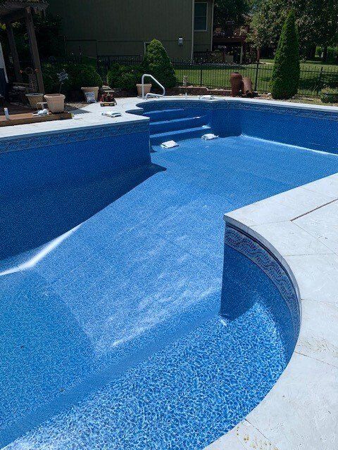 We installed this brand new liner