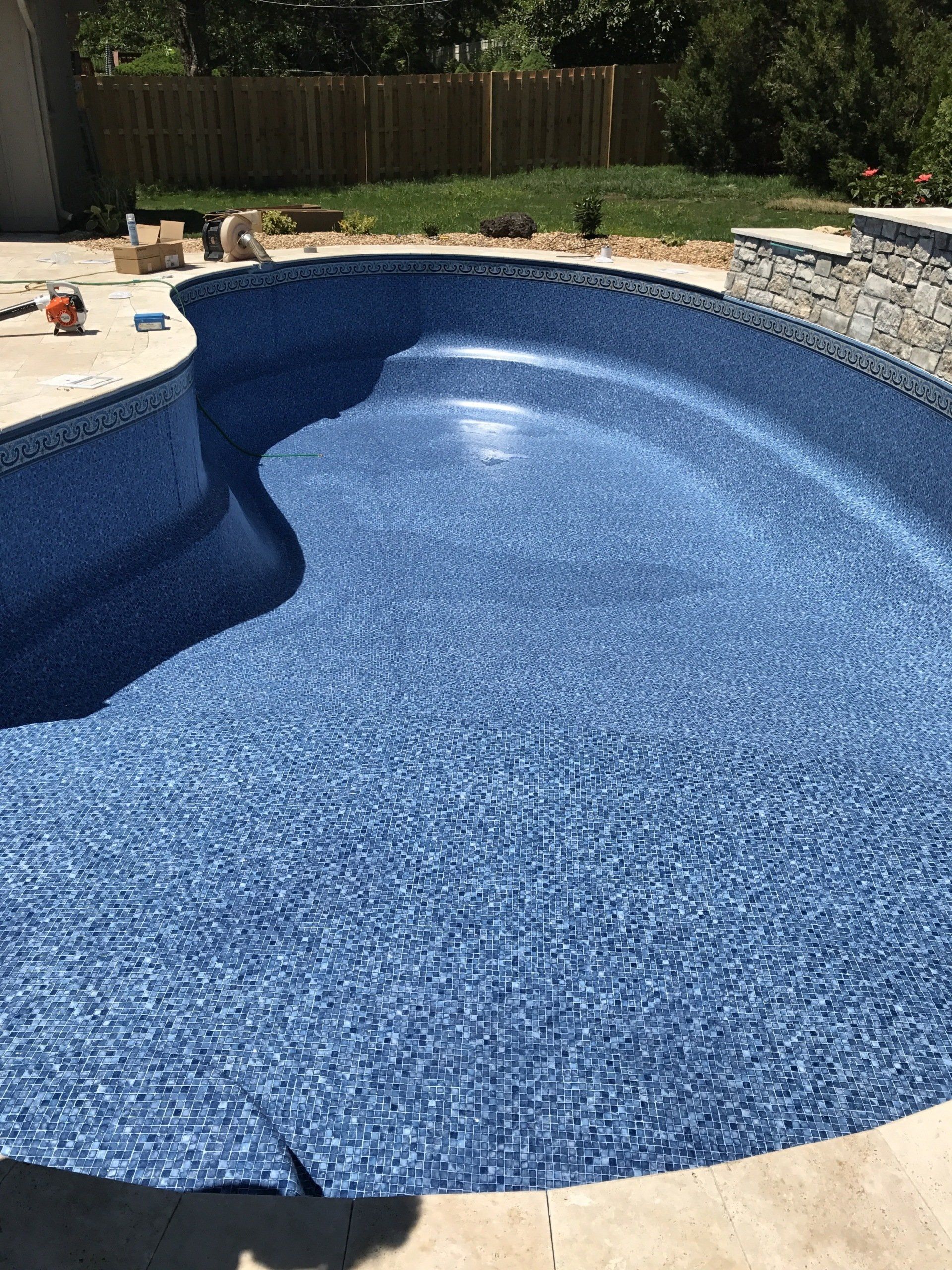 Vinyl Liner installed by Icon Pools, LLC