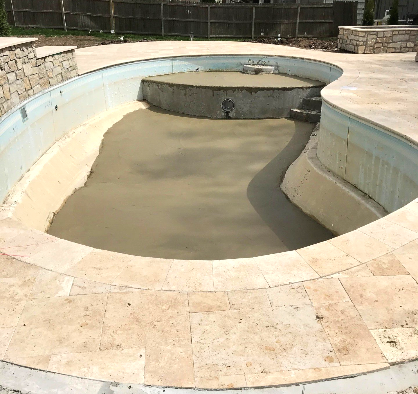 We fully renovated this pool floor