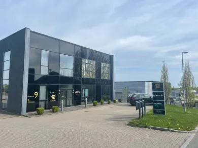 Kontorbygning i Lystrup ved Aarhus hvor Netdk har til huse