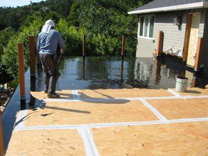 Deck Maintenance — Applying 1st Coat of Gaco in Petaluma, Ca