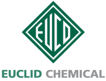 A green and white logo for euclid chemical