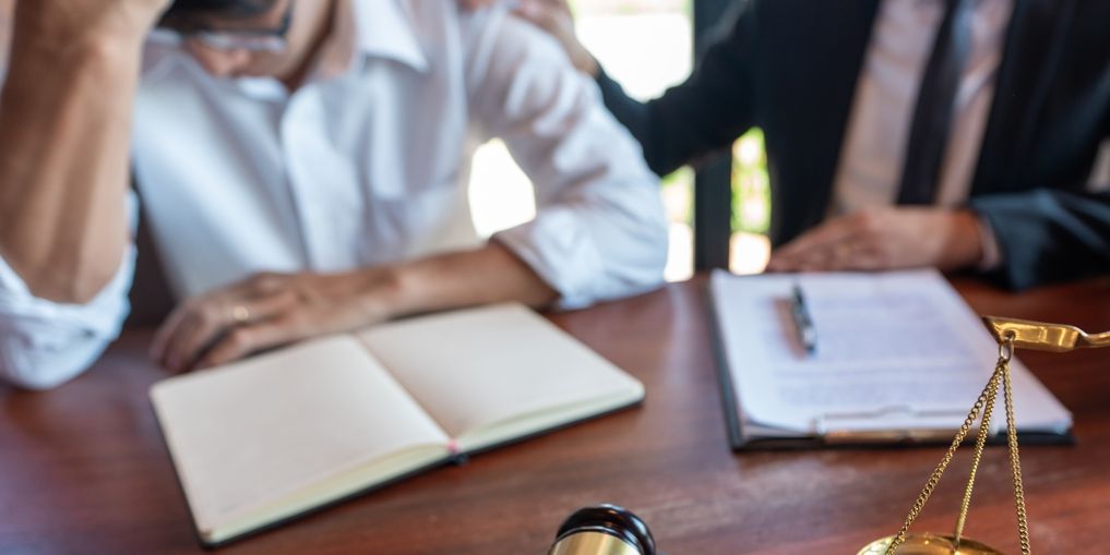 Person seeking help from criminal law solicitors at Haworth and Gallagher