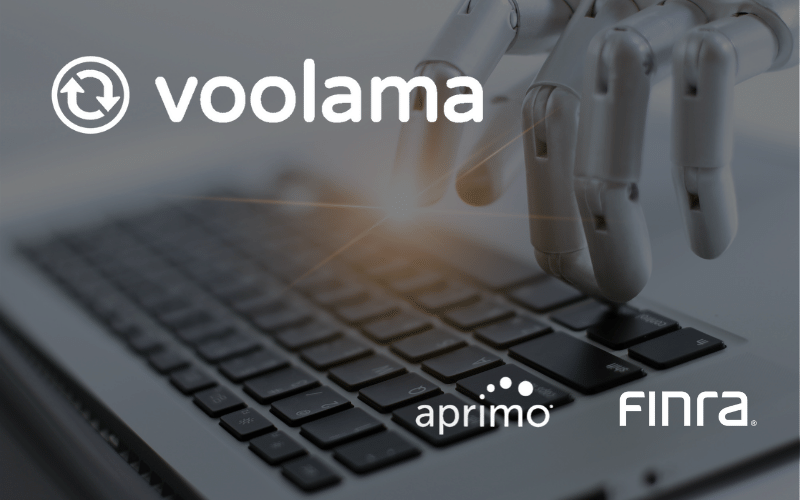 Aprimo image with robot hand on keyboard