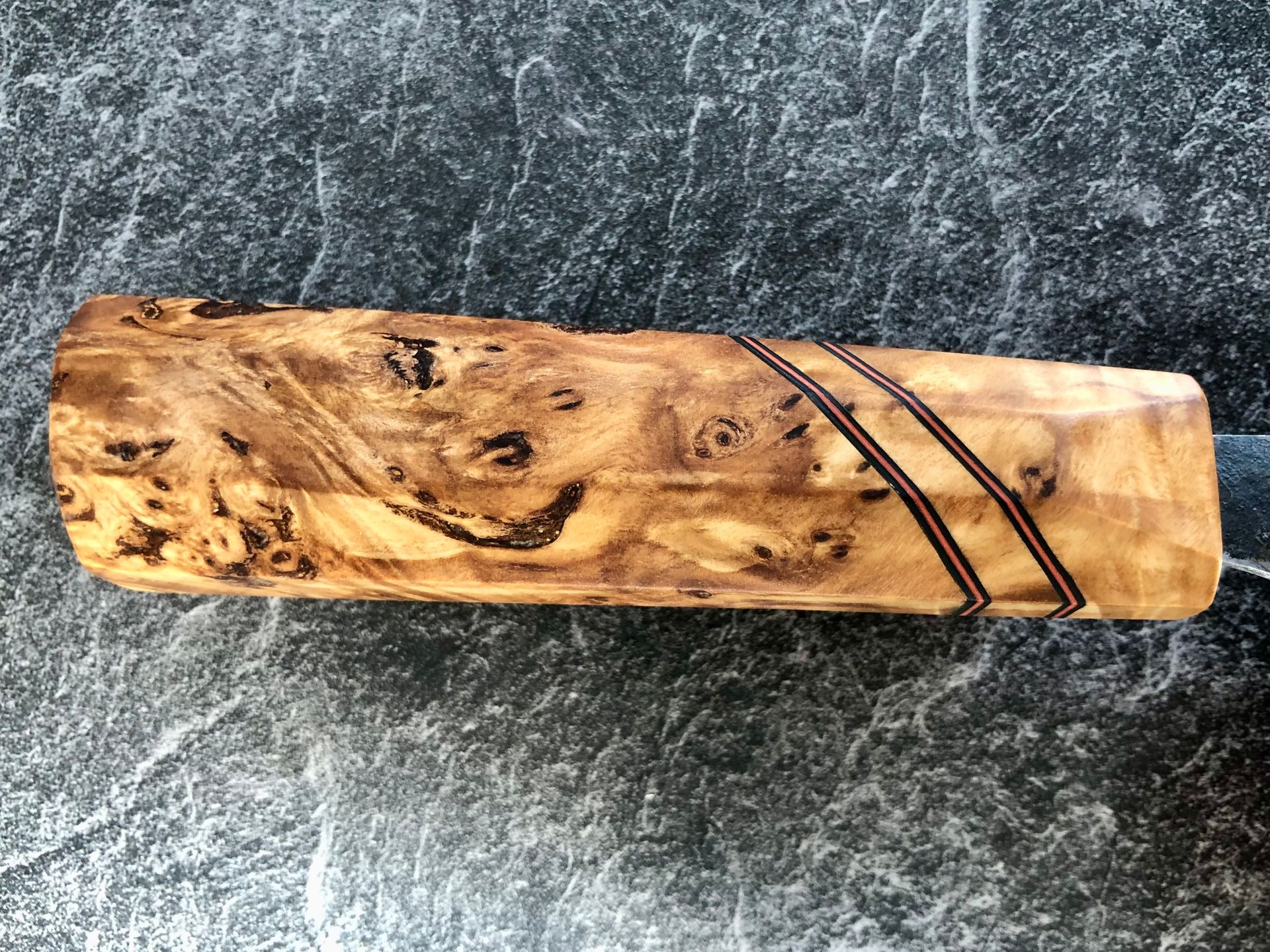 Messergriff aus Weidenholz (stabilisiert) Messergriff Weide