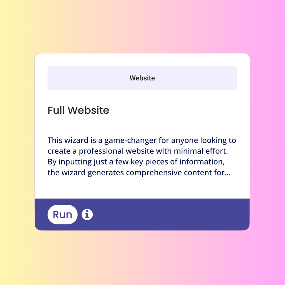 A screenshot of the prompt roi website.