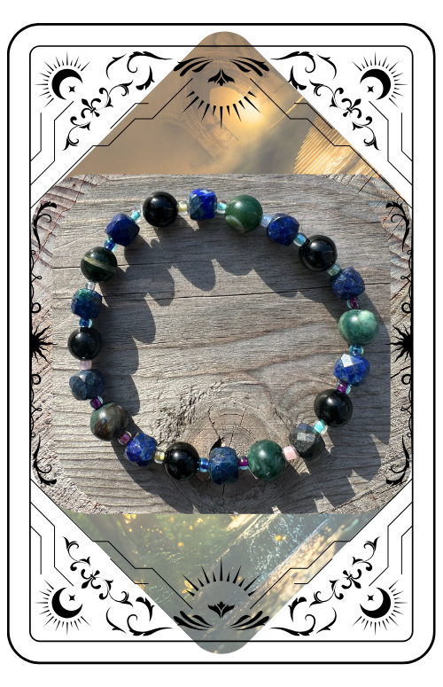 Bracelet of Grounding, Wisdom, and Protection