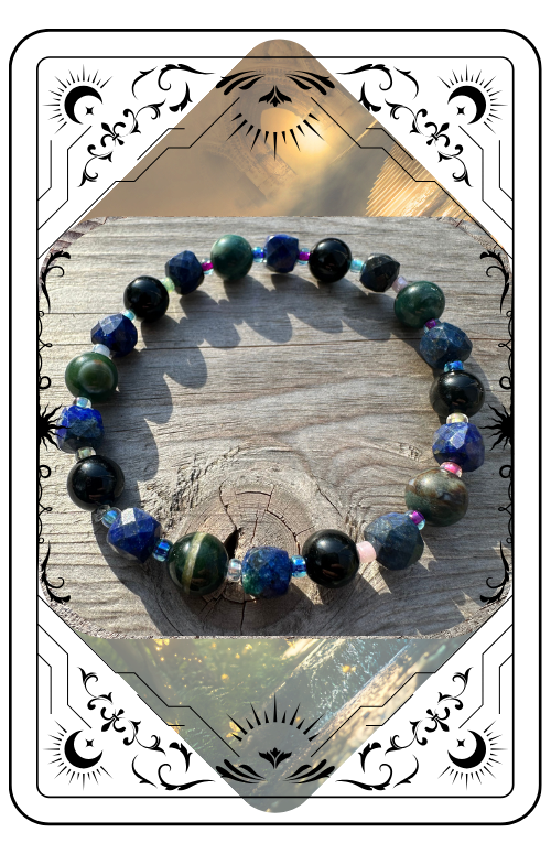 Bracelet of Grounding, Wisdom, and Protection
