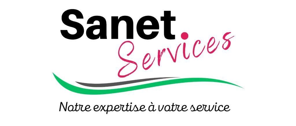 Un logo pour une entreprise appelée sanet services
