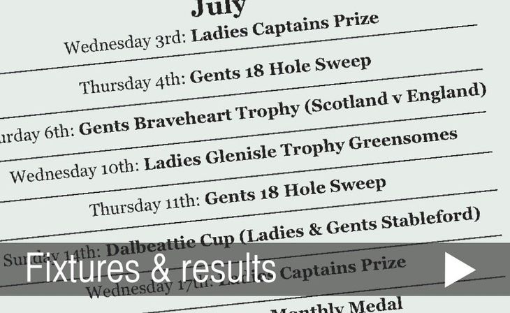 Fixtures and results at Dalbeattie Golf Club
