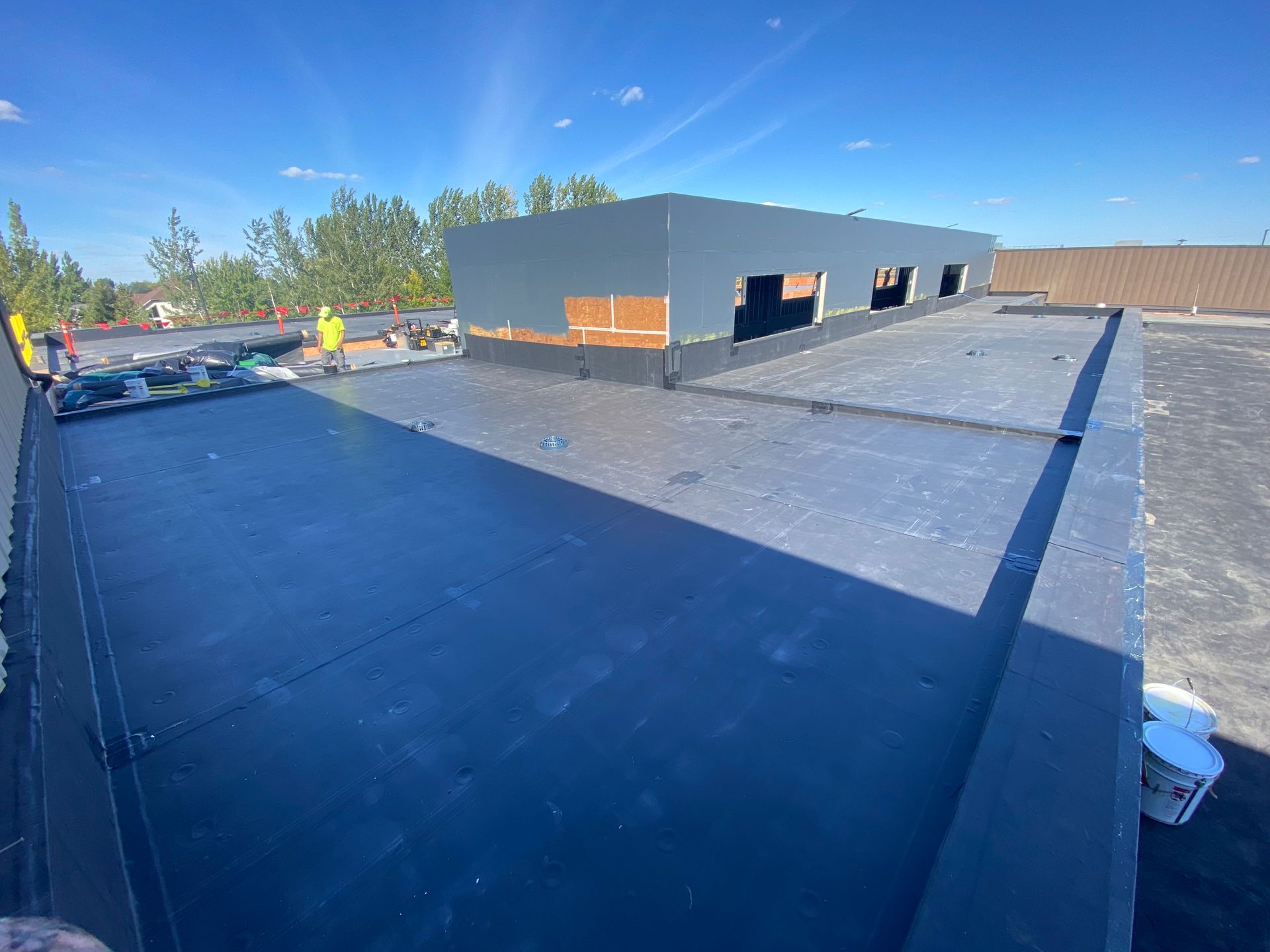 Newly Installed Flat Roofing — Moorhead, MN — All Weather Roofing & Metal, LLC