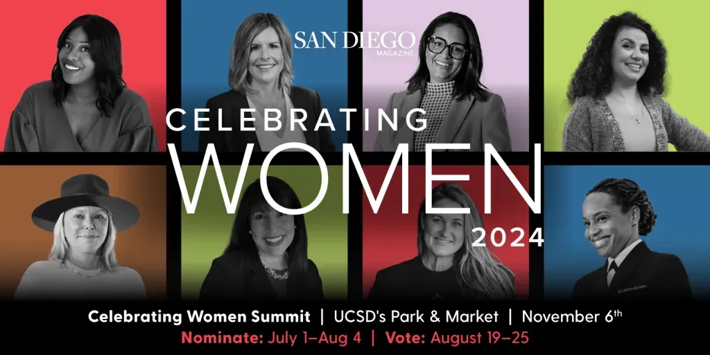 A poster for celebrating women in 2024