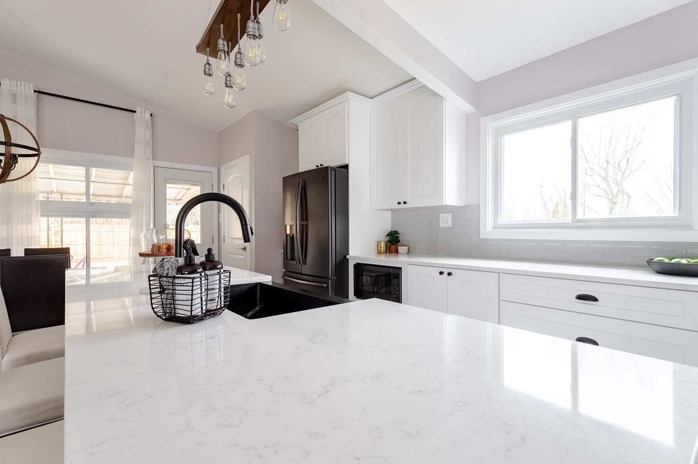 painting, staining or varnishing the outside deck or decking to repair it