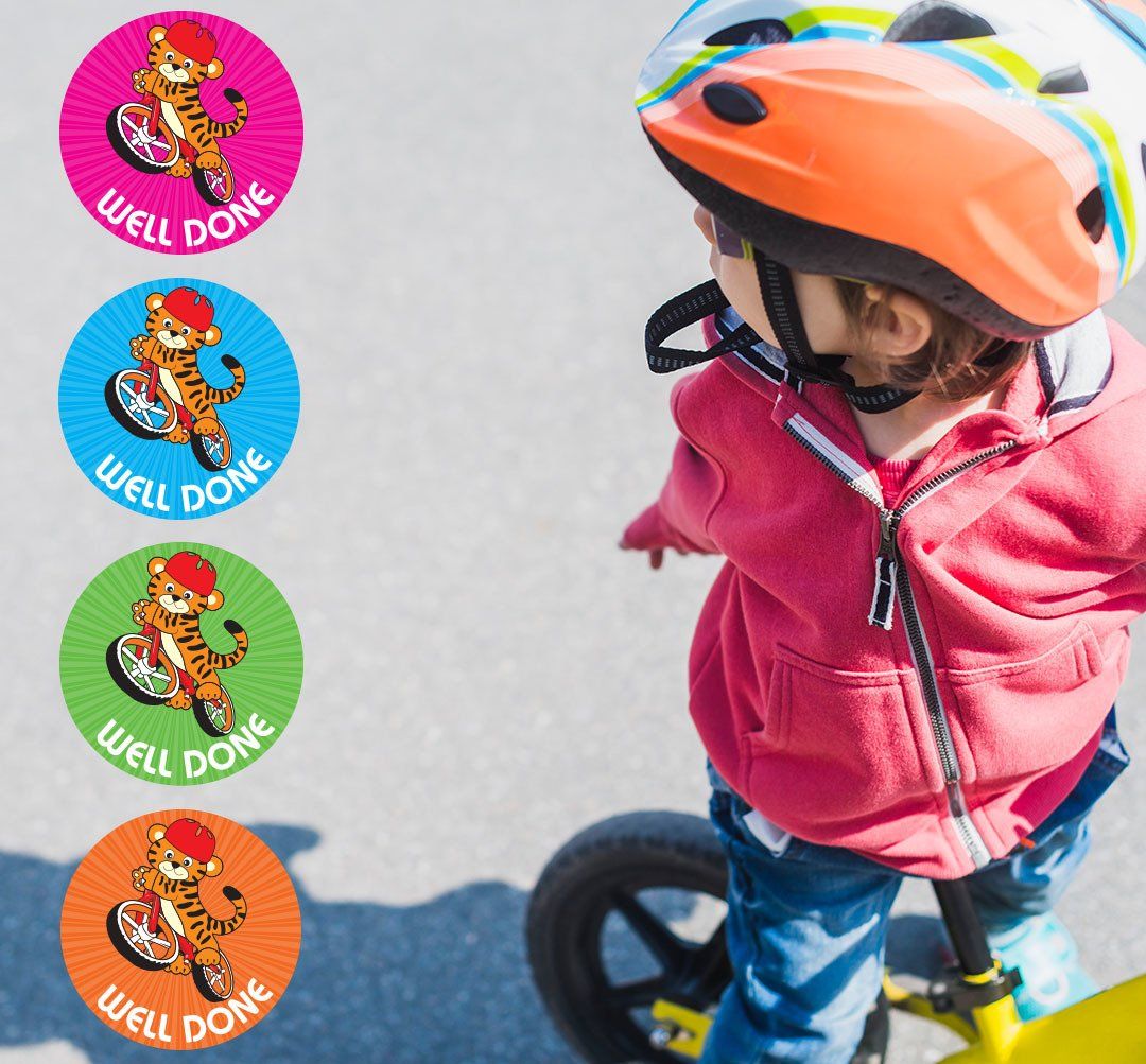 Class Reward Stickers for the Cyclemetots Franchise designed by The Mini Media Company
