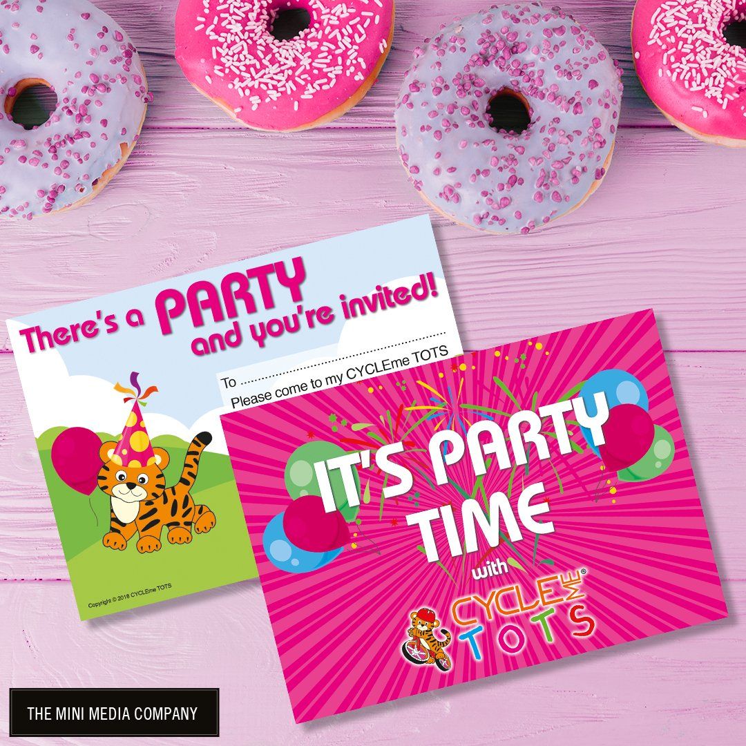CYCLEMe Tots Party Invitation