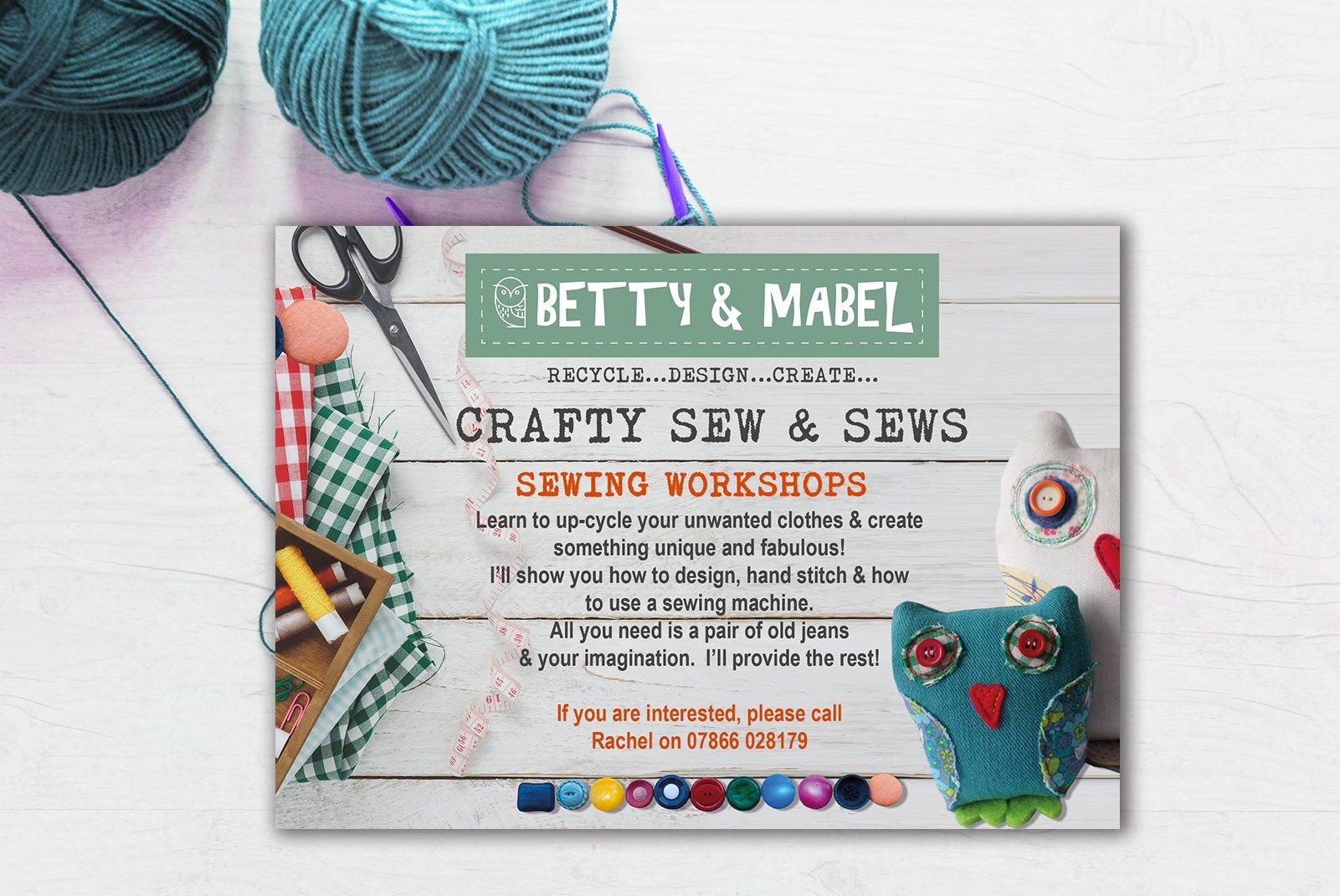 Betty and Mabel Postcard and Logo Design, Designed by The Mini Media Company