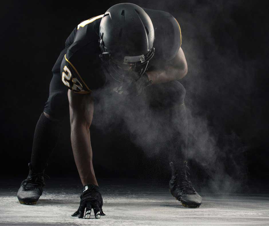 Football Player With Smoke — Green Bay, WI — AnSer