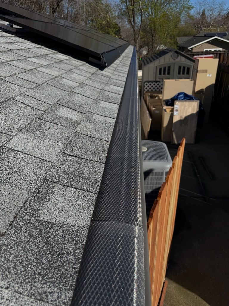 black mesh gutter screens