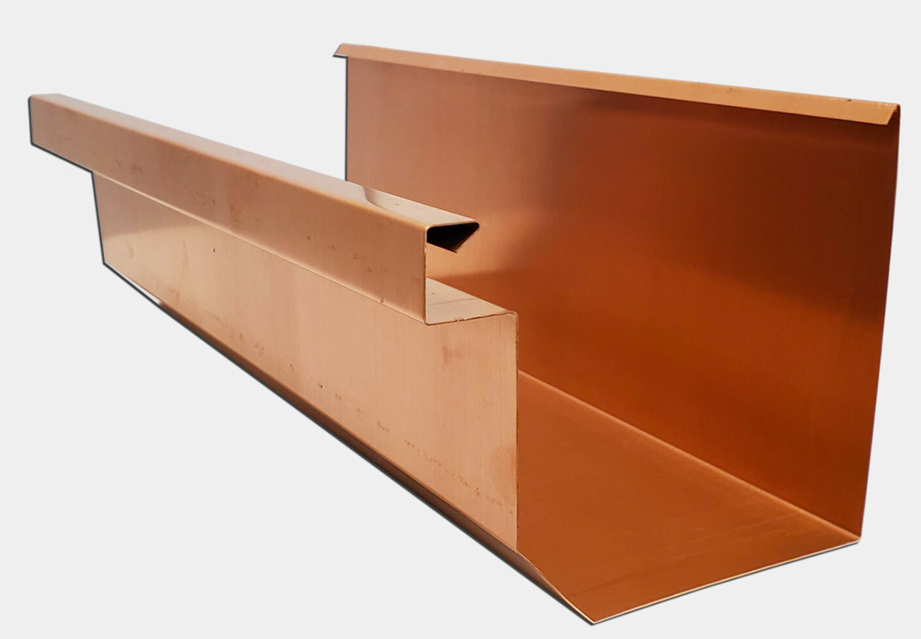 copper box gutter