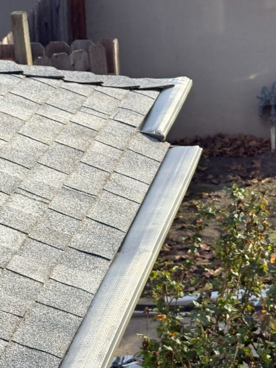 silver gutter screen