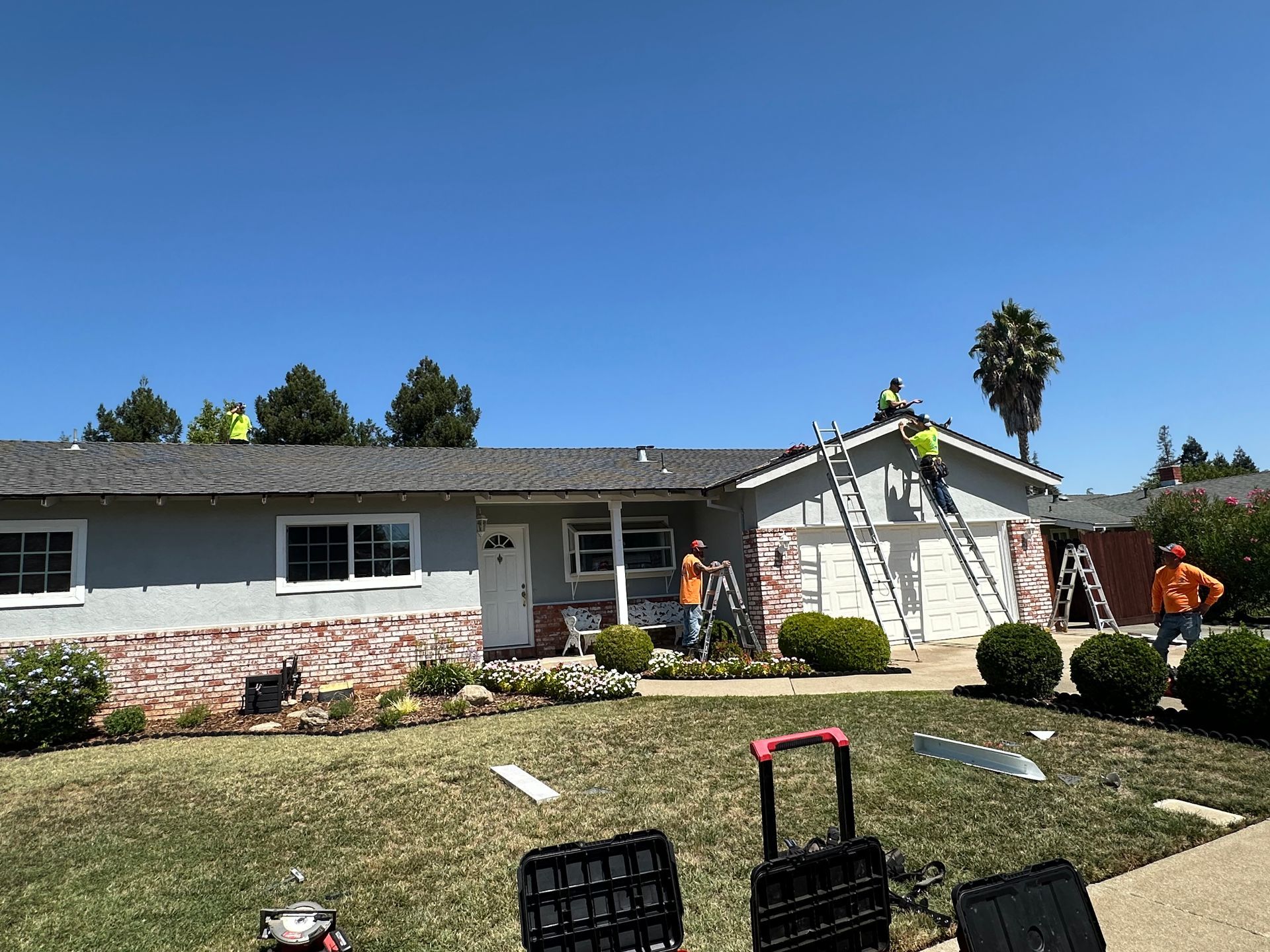 gutter job site