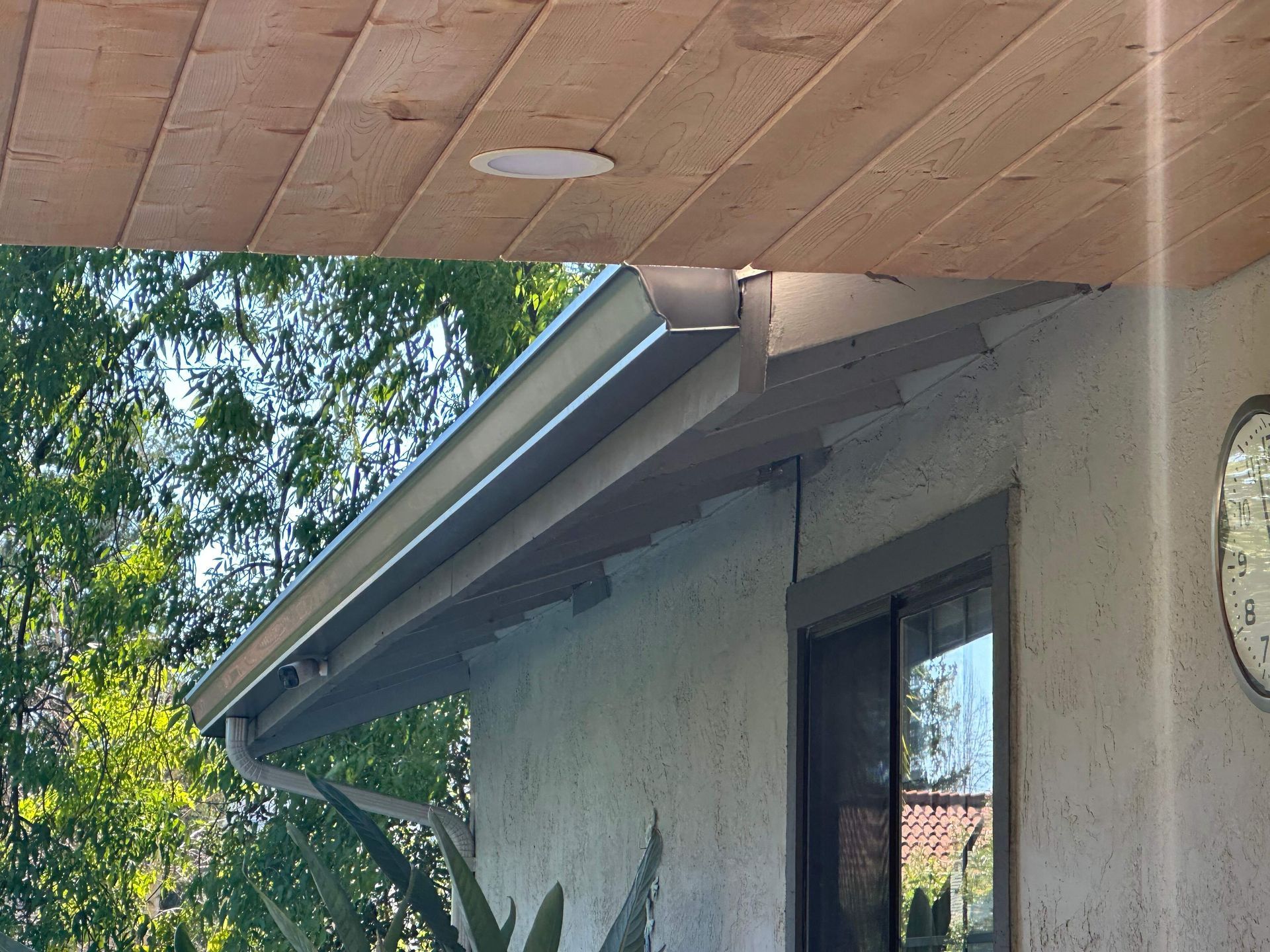 gutter and pergola