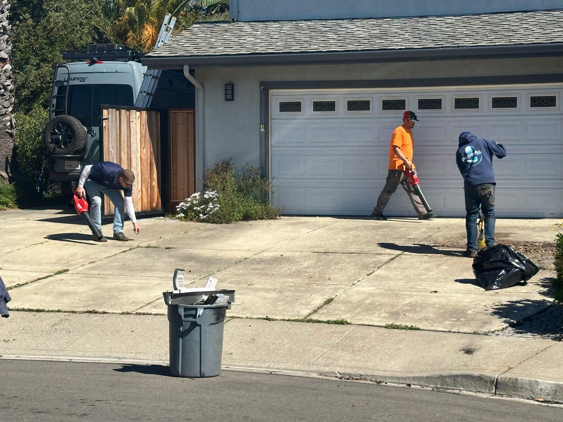 gutter clean up