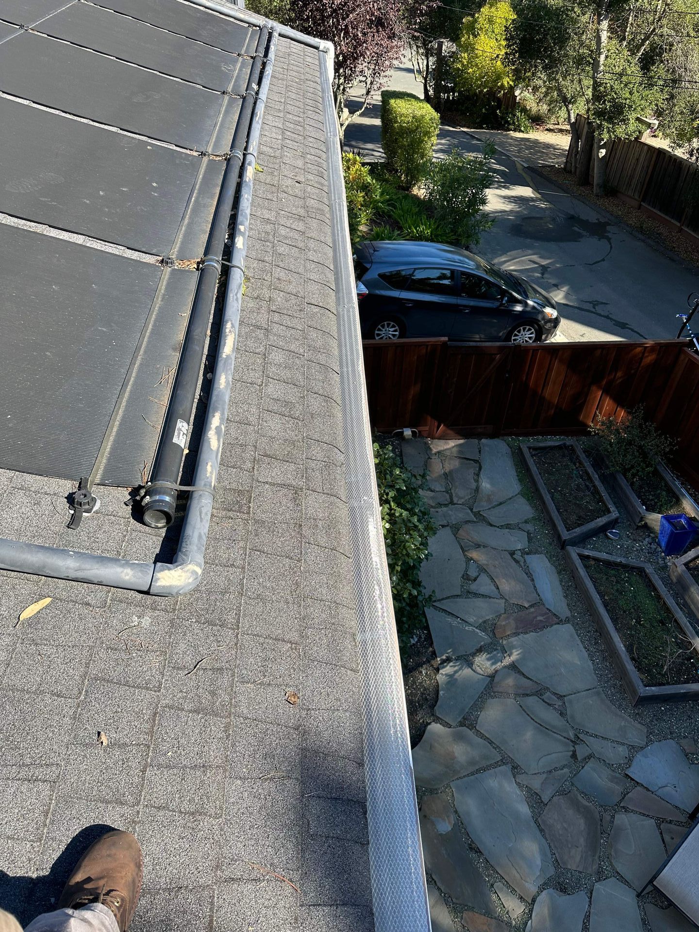 solar panel gutter system,gutters near solar panels