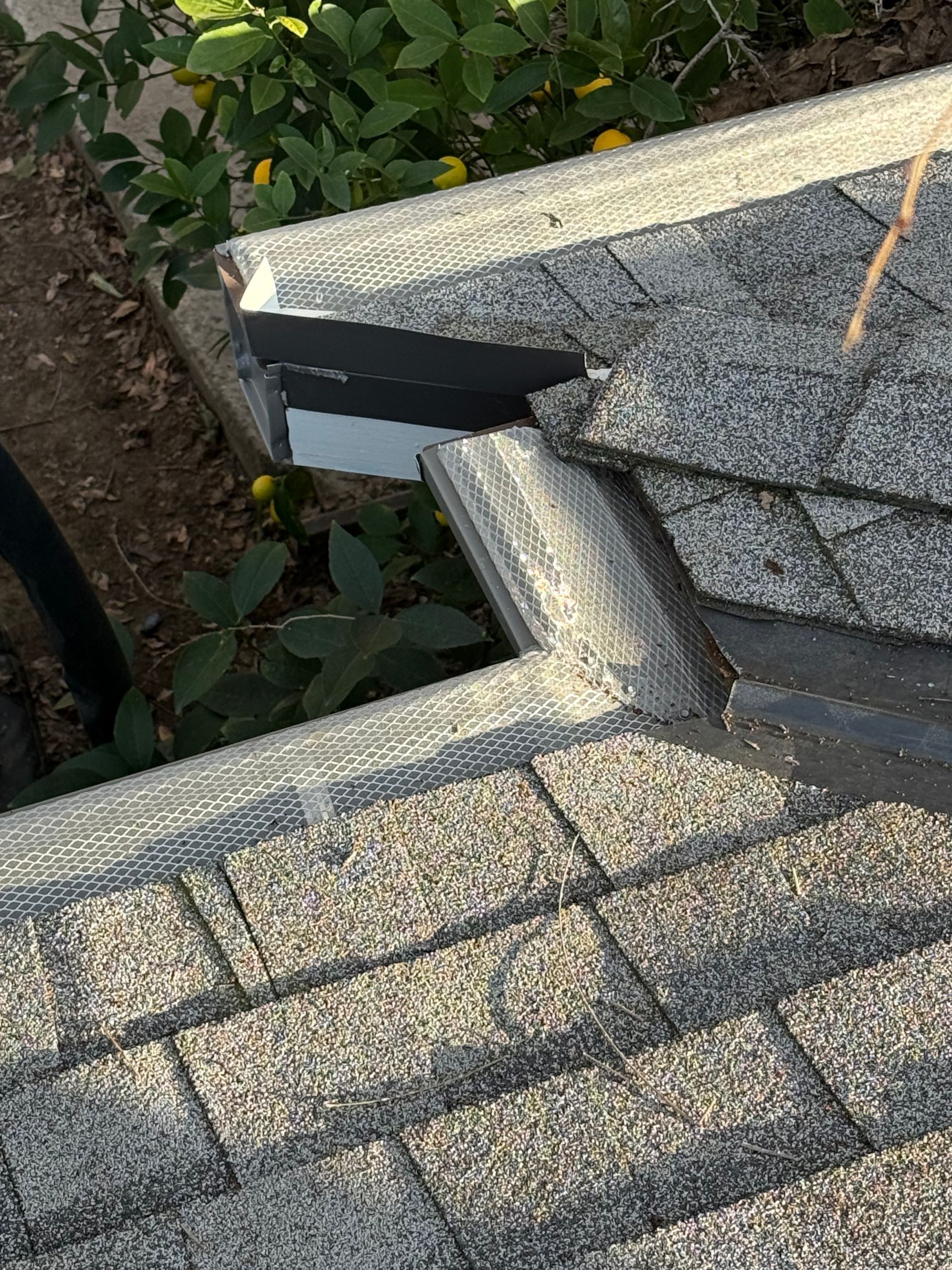 gutter and gutter screen installation