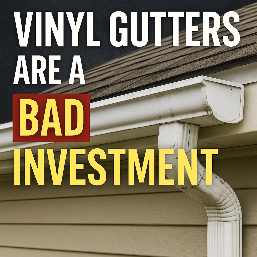 vinyl gutters,vinyl gutters are bad