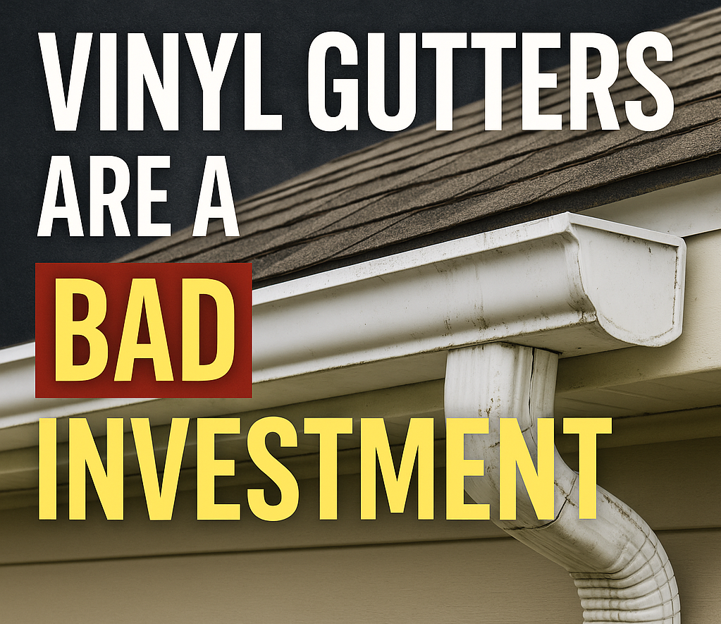 why vinyl ugtters are bad