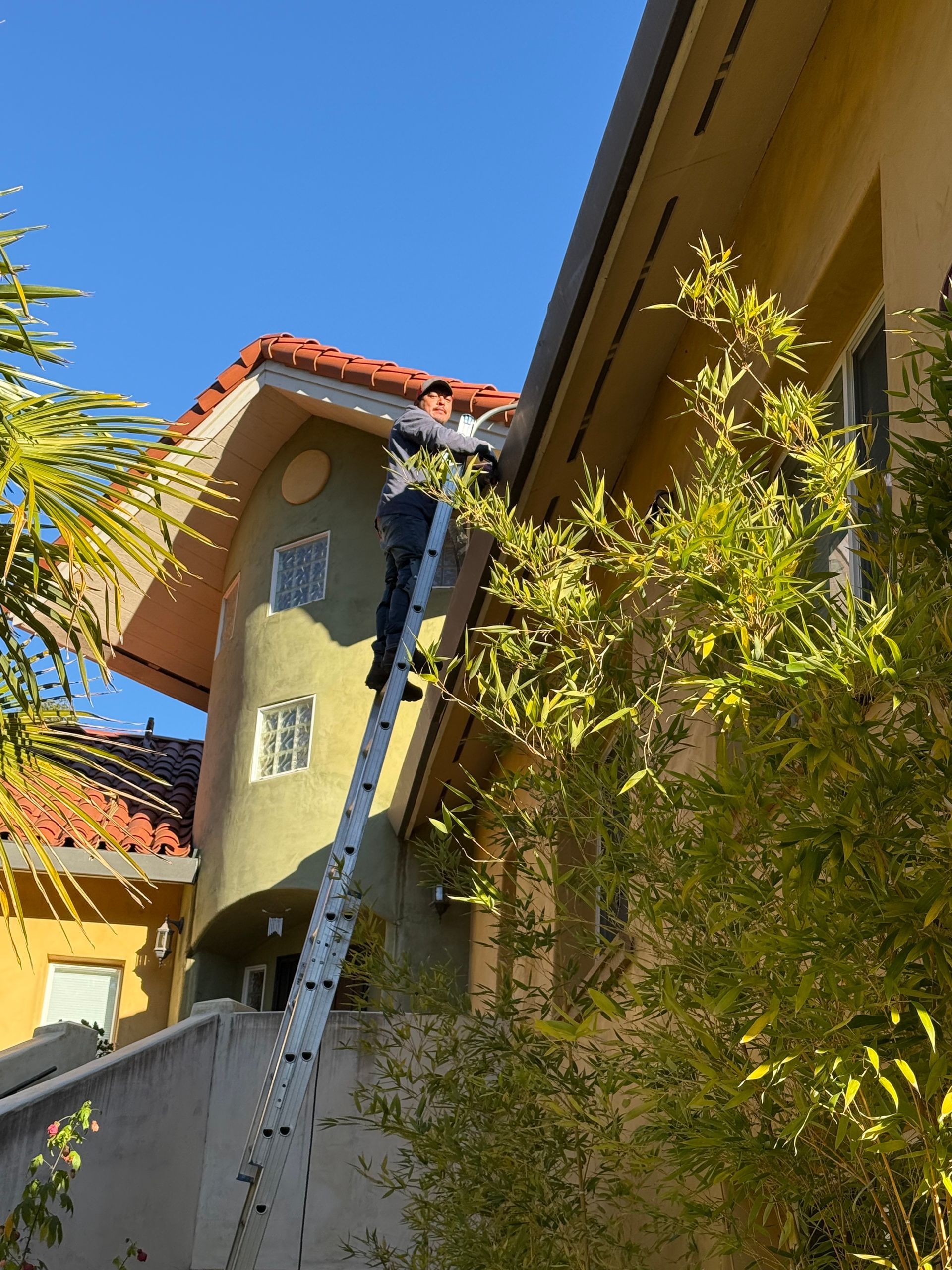 tile roof seamless gutter replacement