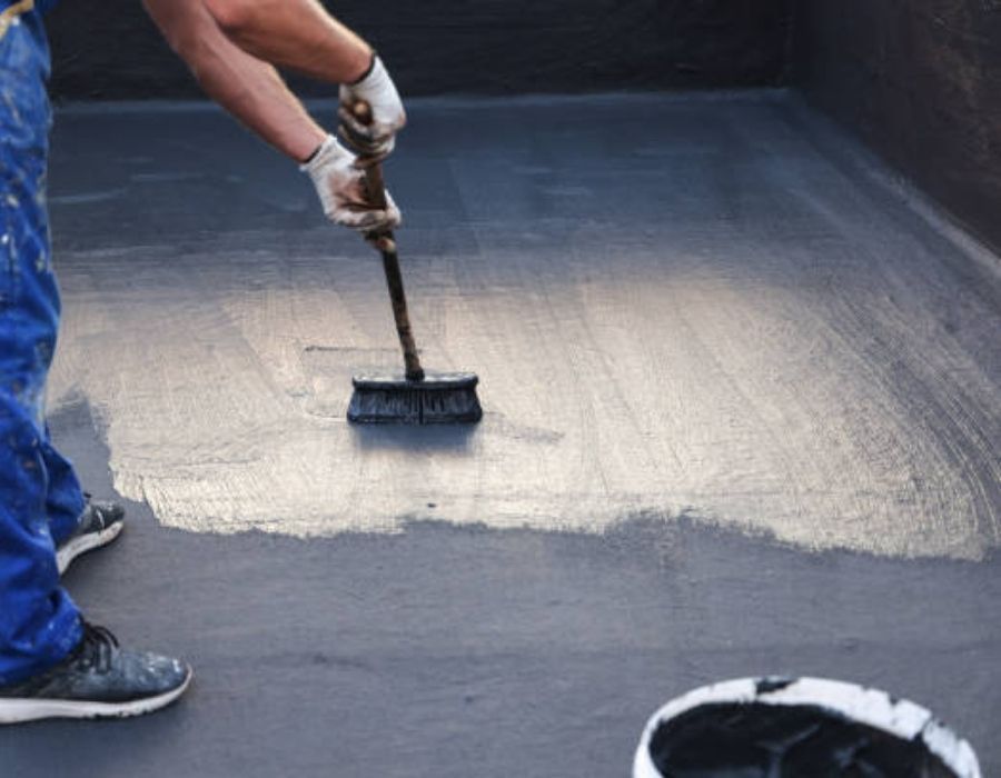 Seamless Roof Coating Application