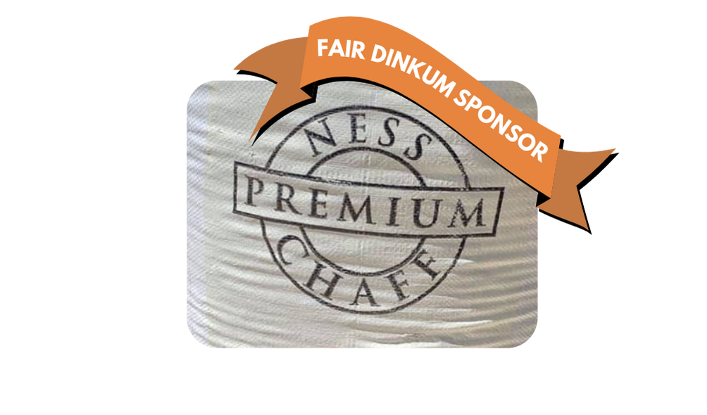 Ness Premium Hay and Chaff logo event sponsor