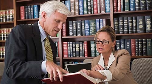 Lawyers Researching In a Library — Business Law in Columbus, OH